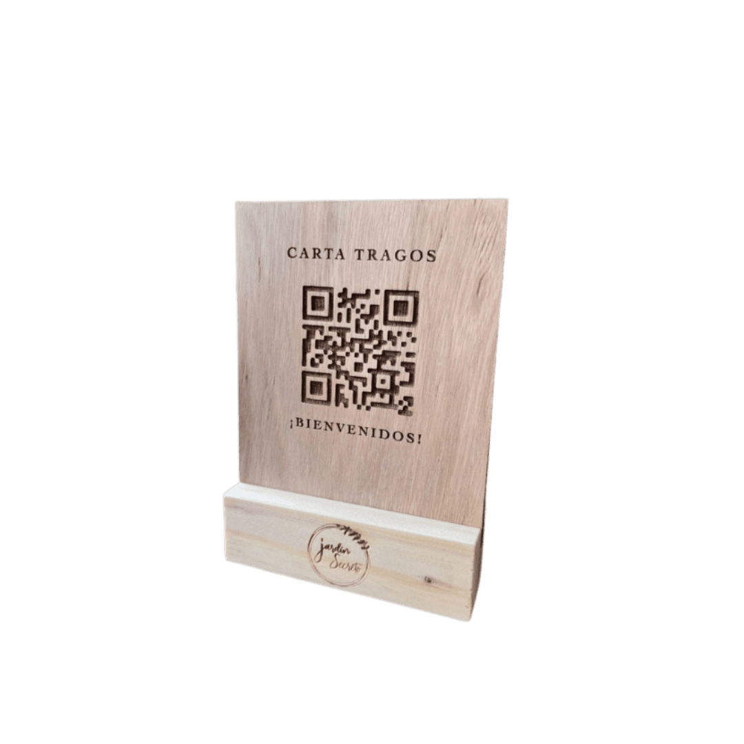 CARTA MENÚ MADERA