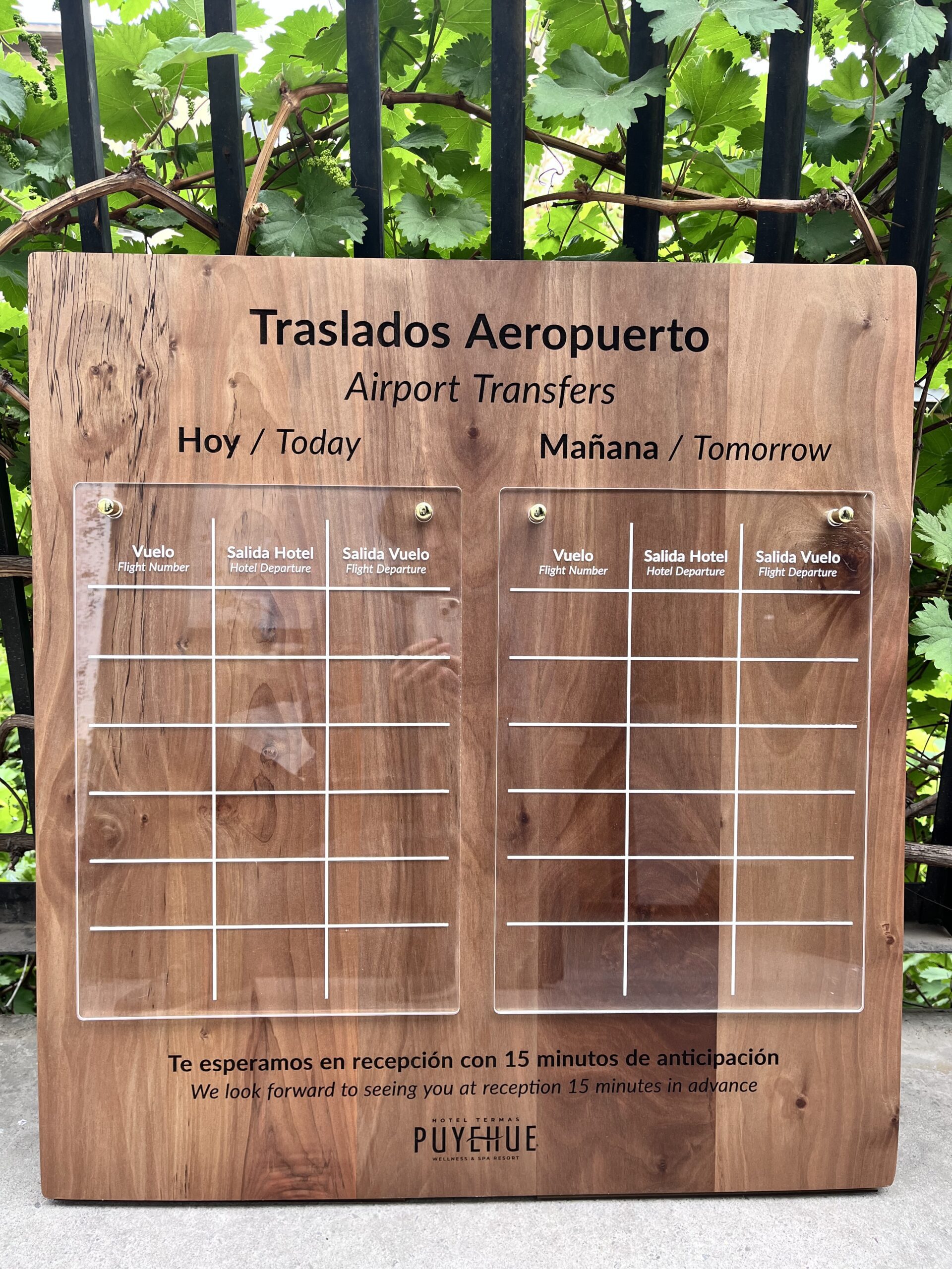 Piezas terminadas en coihue para Puyehue